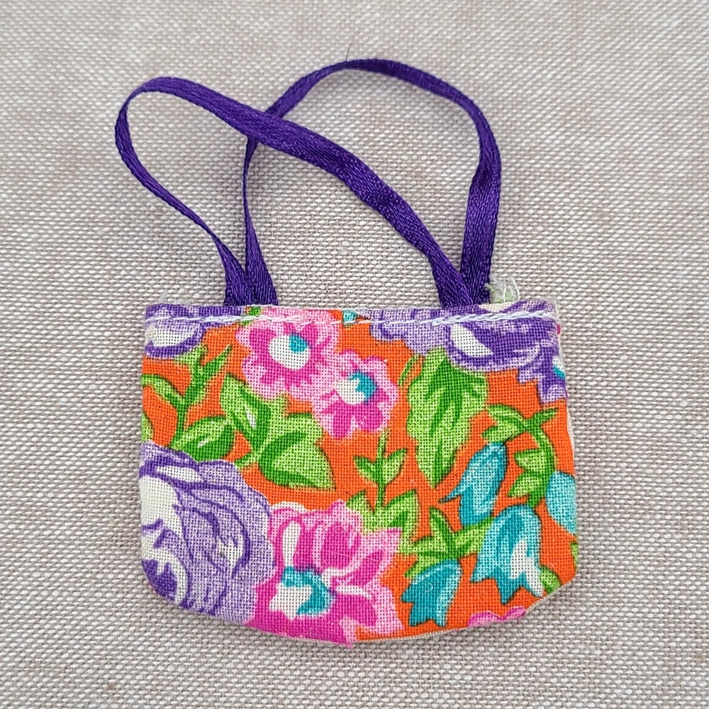 VTG Mattel Barbie Doll Accessory 1991 Teen Talk Barbie #5754 Two-Sided Purse Bag